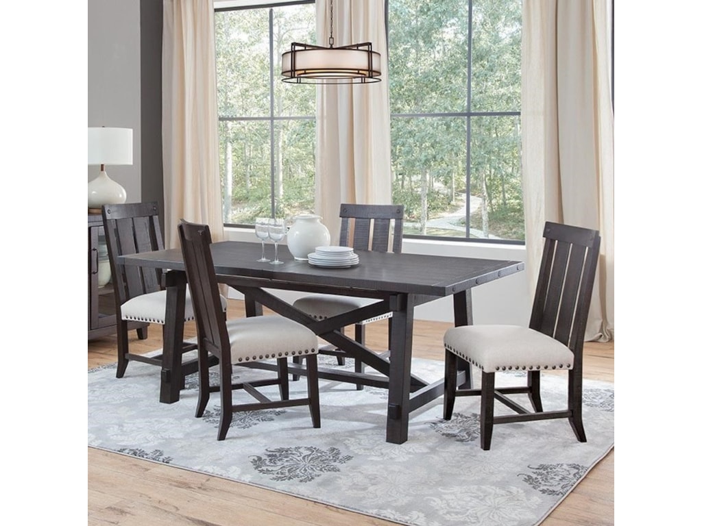 Sunny Designs Vivian 5 Piece Dining Set With Slat Back Chairs Wayside Furniture Dining 5 Piece Sets