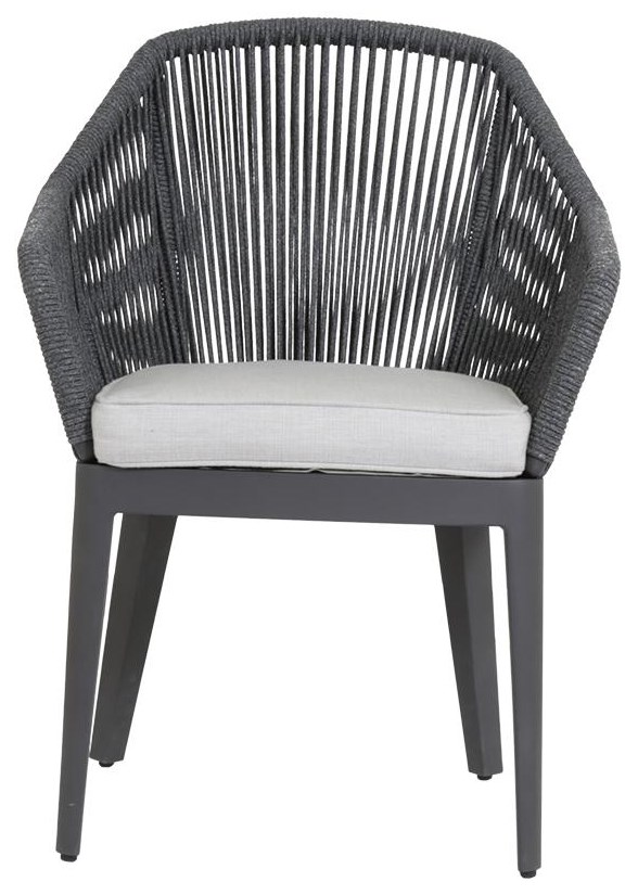 Sunset West Milano Dining Chair Belfort Furniture Outdoor Dining Arm Chairs