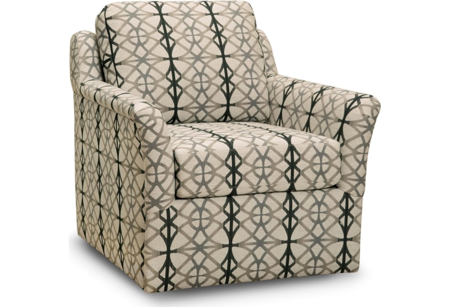 Superstyle 44 Swivel Chair With Flared Arms Jordan S Home Furnishings Upholstered Chairs