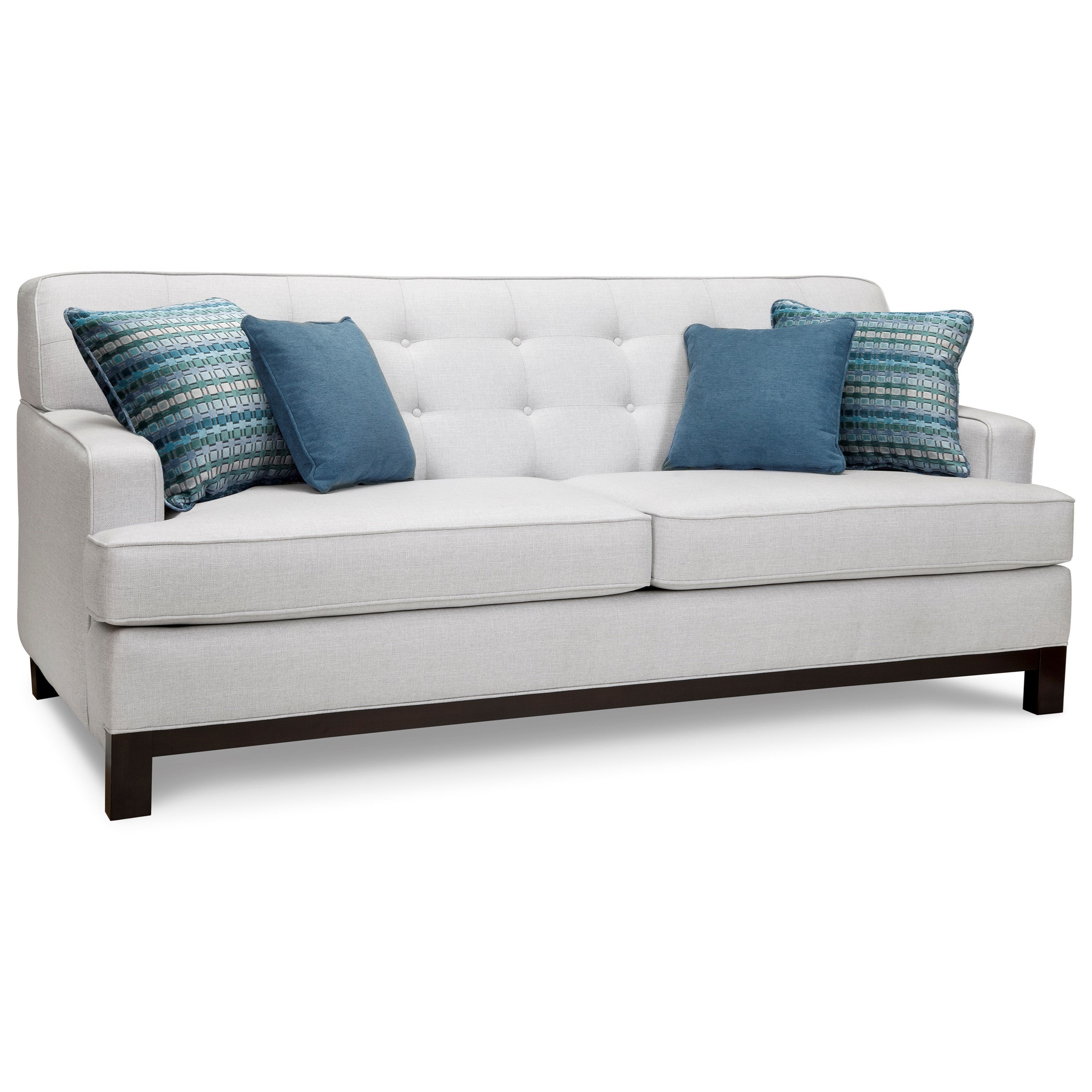 Superstyle 9678 Sofa With Button Tufted Back And 4 Pillows