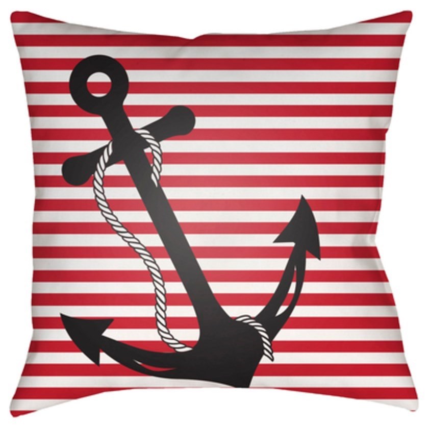 Surya Anchor 18 X 18 X 4 Made To Order Wayside Furniture Throw