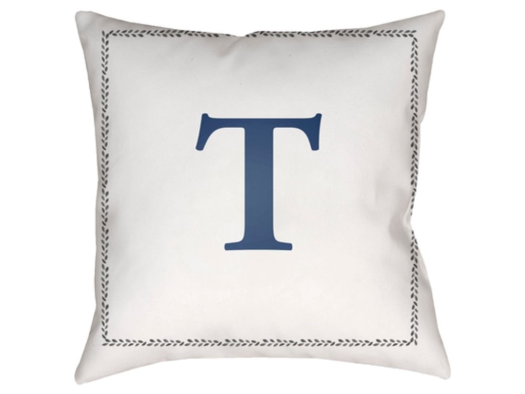 Surya Initials Int020 1818 18 X 4 Made To Order John V Initials 18 X 4 Made To Order By Surya