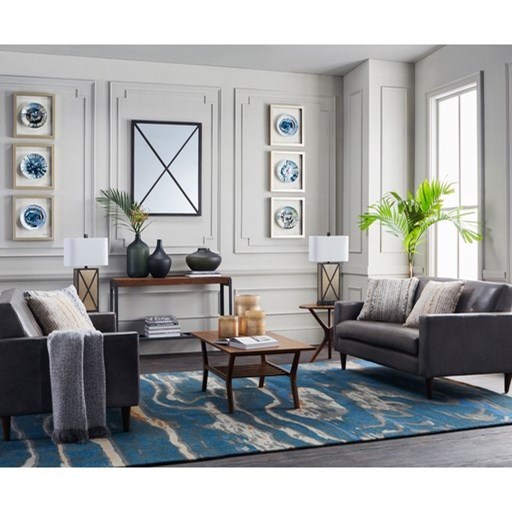 Surya Wall Decor Ste 7000 Framed Blue Ceramic Plate Hudson S