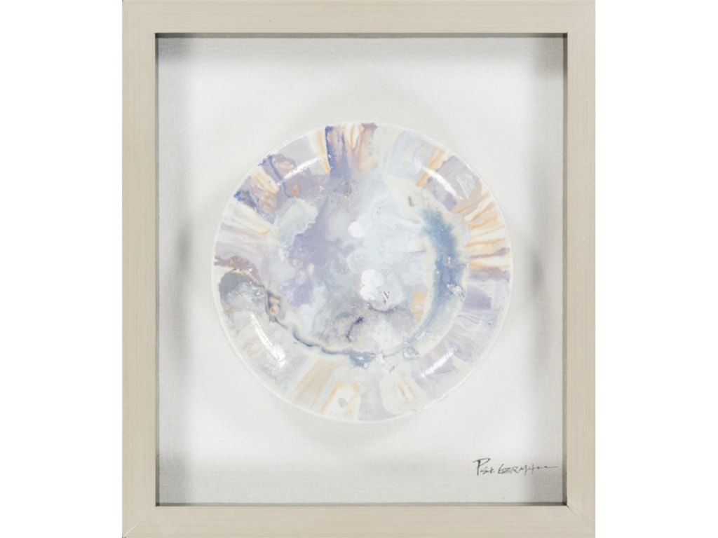 Surya Wall Decor Framed Purple Ceramic Plate Superstore Wall Decor