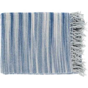 9596 Tanga Tgn7000 5060 Navy Bright Blue White Throw Blanket