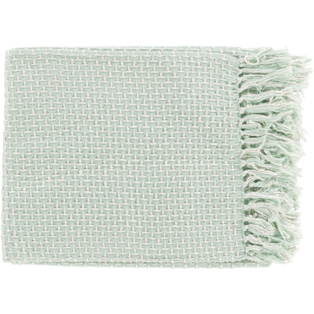 9596 Tierney Tie1005 5060 Mint And White Throw Blanket Becker Furniture Blankets Throws