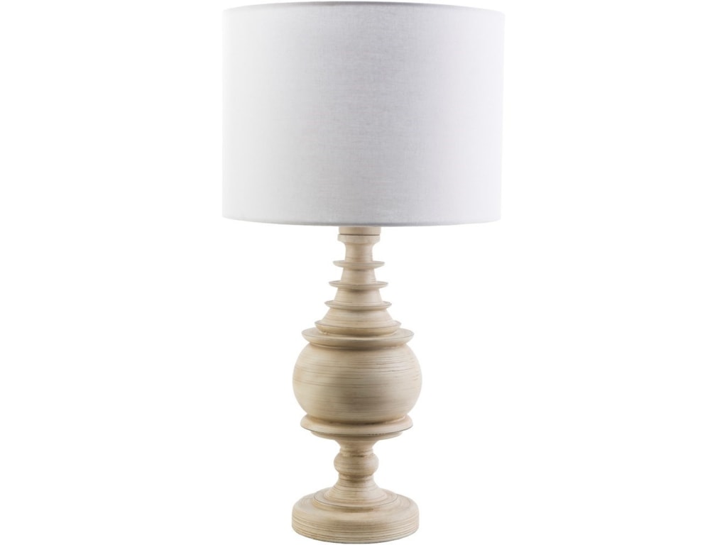 Surya Acacia Antique White Coastal Table Lamp Royal Furniture Surya Acaciaantique White Coastal Table Lamp