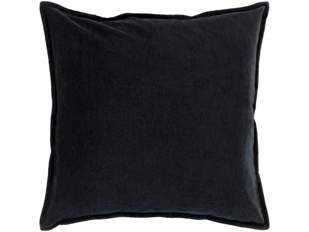 Surya Cotton Velvet 18 X 4 Down Throw Pillow Royal Furniture Surya Cotton Velvet18 X 18 4 Down Throw Pillow
