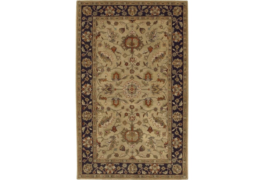 Jaipur Rugs Floor Coverings Hand Tufted Oriental Pattern Wool Blue Ivory Area Rug 9x12