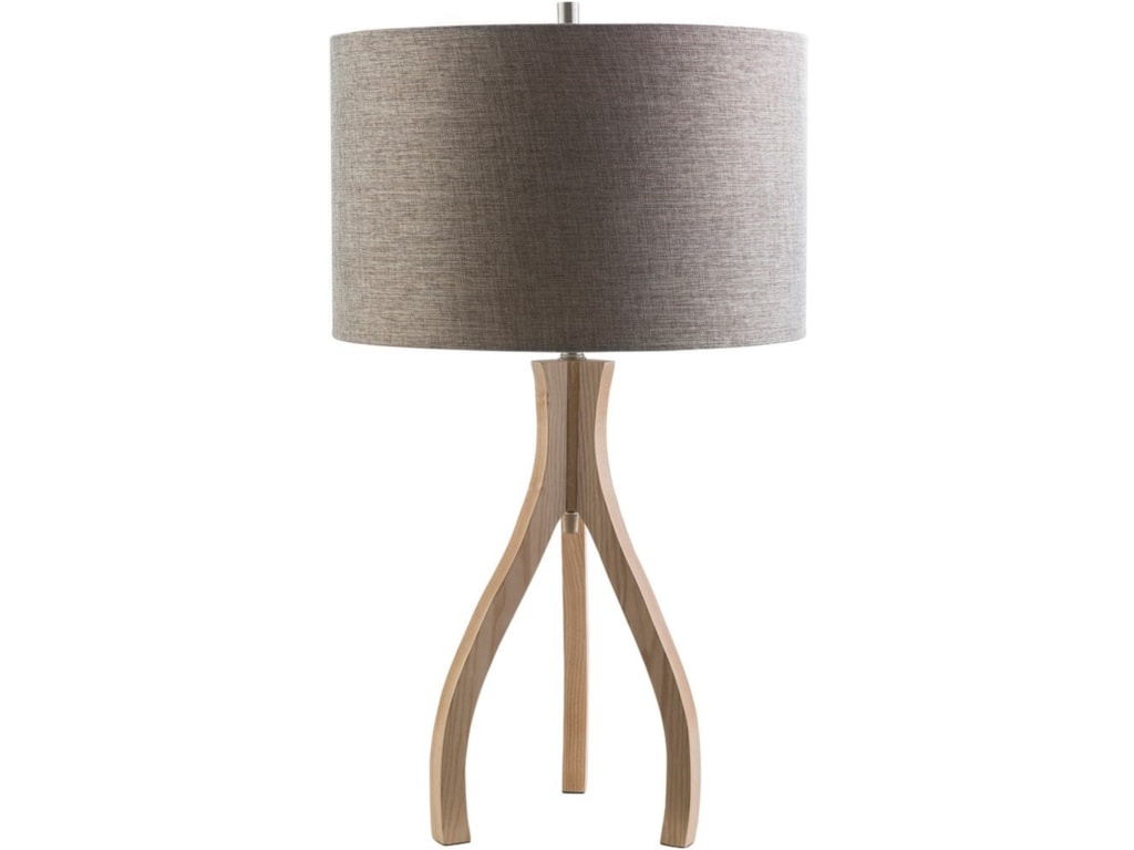 Duxbury Natural Wood Contemporary Floor Lamp Becker Furniture Surya Duxburynatural Wood Contemporary Floor Lamp