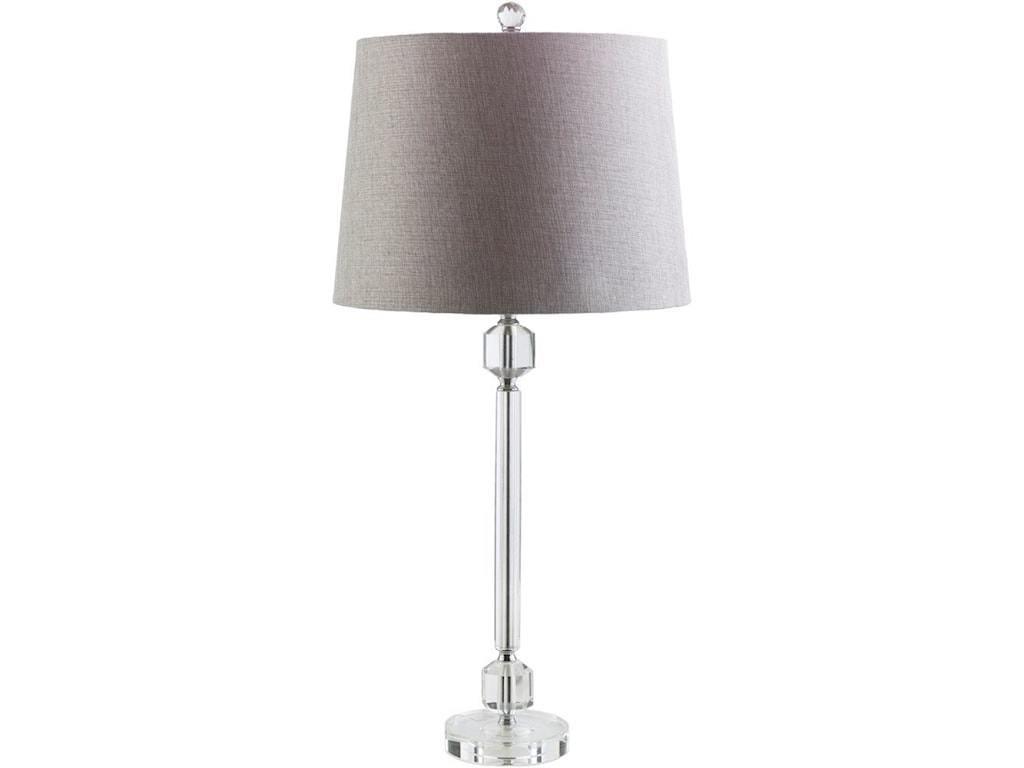 Surya Ellis Transparent Glam Table Lamp Prime Brothers Furniture