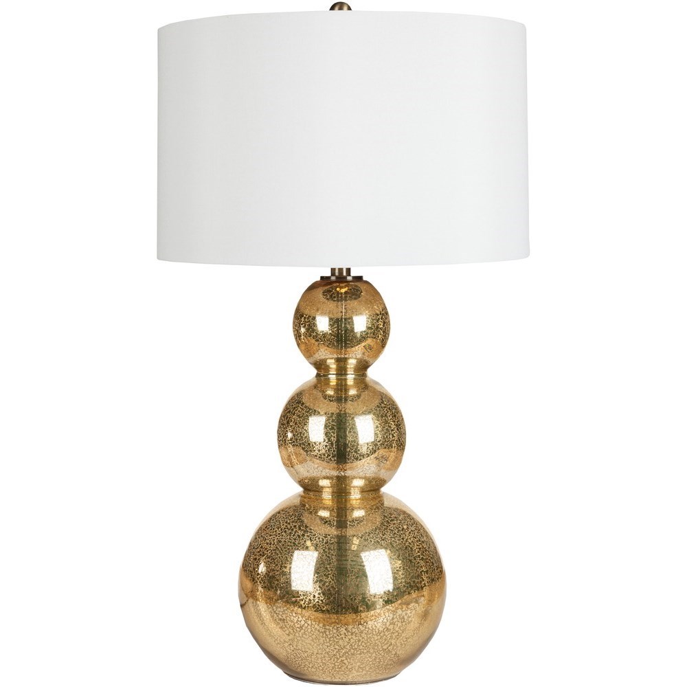 Surya Lamps Goldtone Mercury Glass Modern Table Lamp Fashion