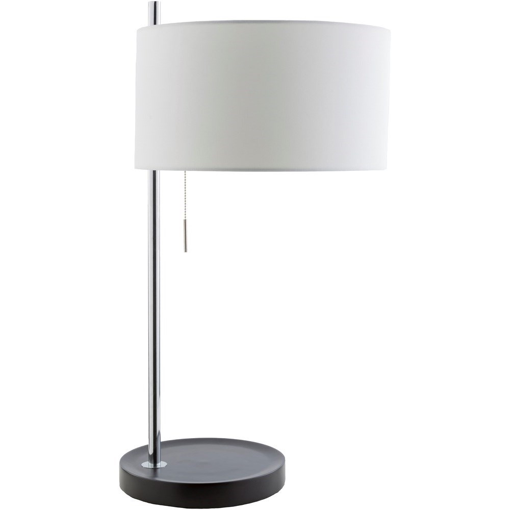 Surya Percy Chrome Contemporary Table Lamp Reid S Furniture