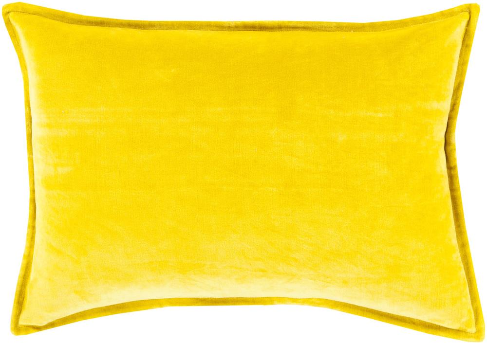 bright yellow throw pillows