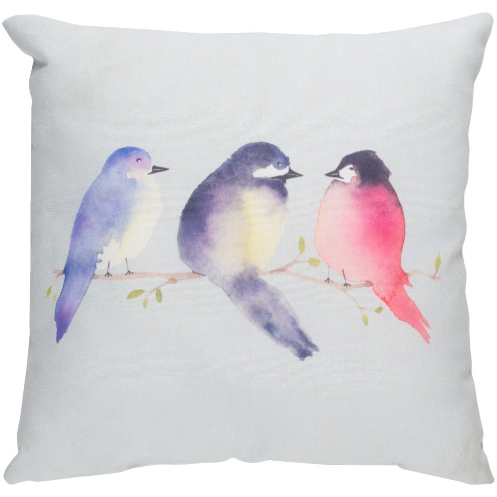Surya Silly Birds Chick008 2020 20 X 20 X 4 Polyester Throw Pillow