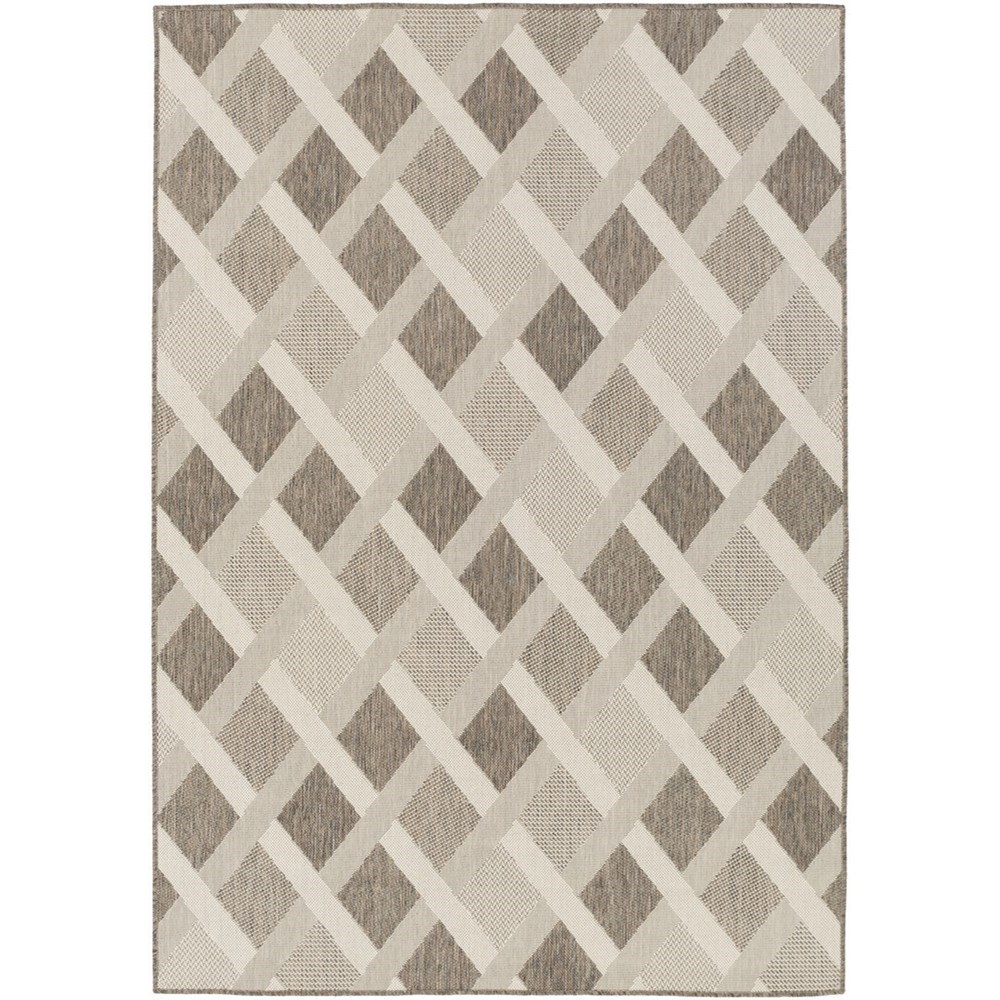 Naples Tropical Sand Graphic Level Loop Pattern Indoor Area Rug 