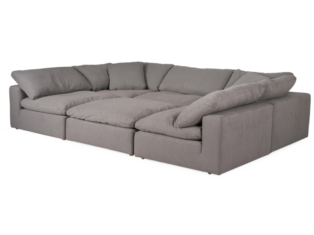 1389 Contemporary Modular Sectional With Ottoman By Home Expressions At Reeds Furniture