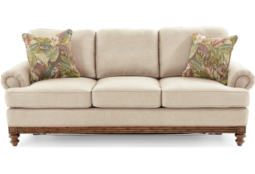Synergy Home Furnishings 1526 00 Sofa With Turned Wood Legs Home Furnishings 1526 00 Sofa