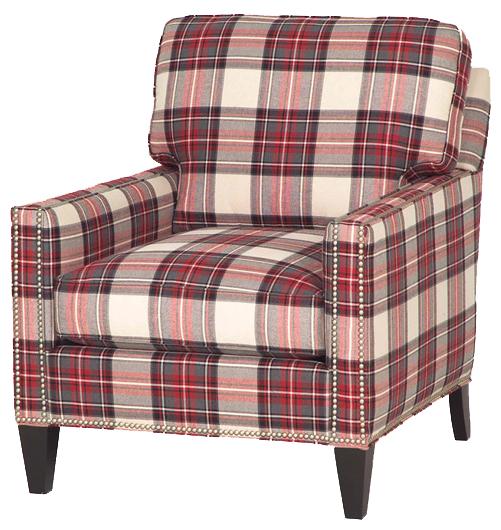 Bowery Upholstered Chair with Tapered Legs