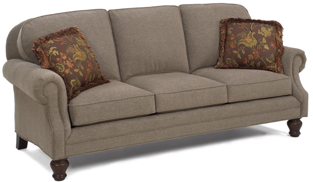 Temple Furniture Winchester Traditional Stationary Sofa | Sheely's ...