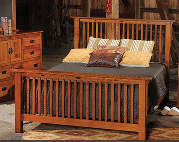 Yutzy Urban Collection Prairie Home 58141qp Queen Slat Bed