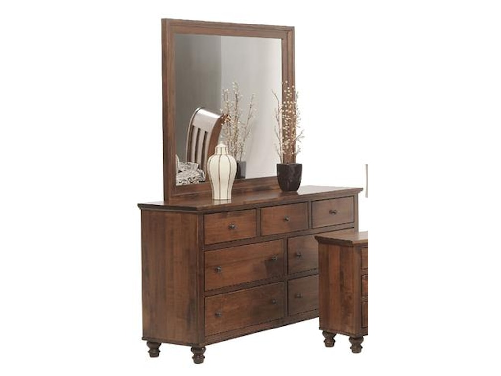 Yutzy Urban Collection Wrightsville 48090 48064 Dresser And Mirror Wrightsville Dresser And Mirror By Yutzy Urban Collection