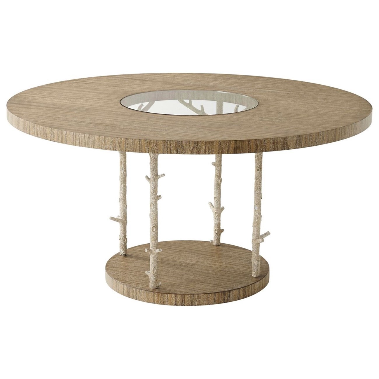 Wynwood II Round Dining Table with Coral Look Posts