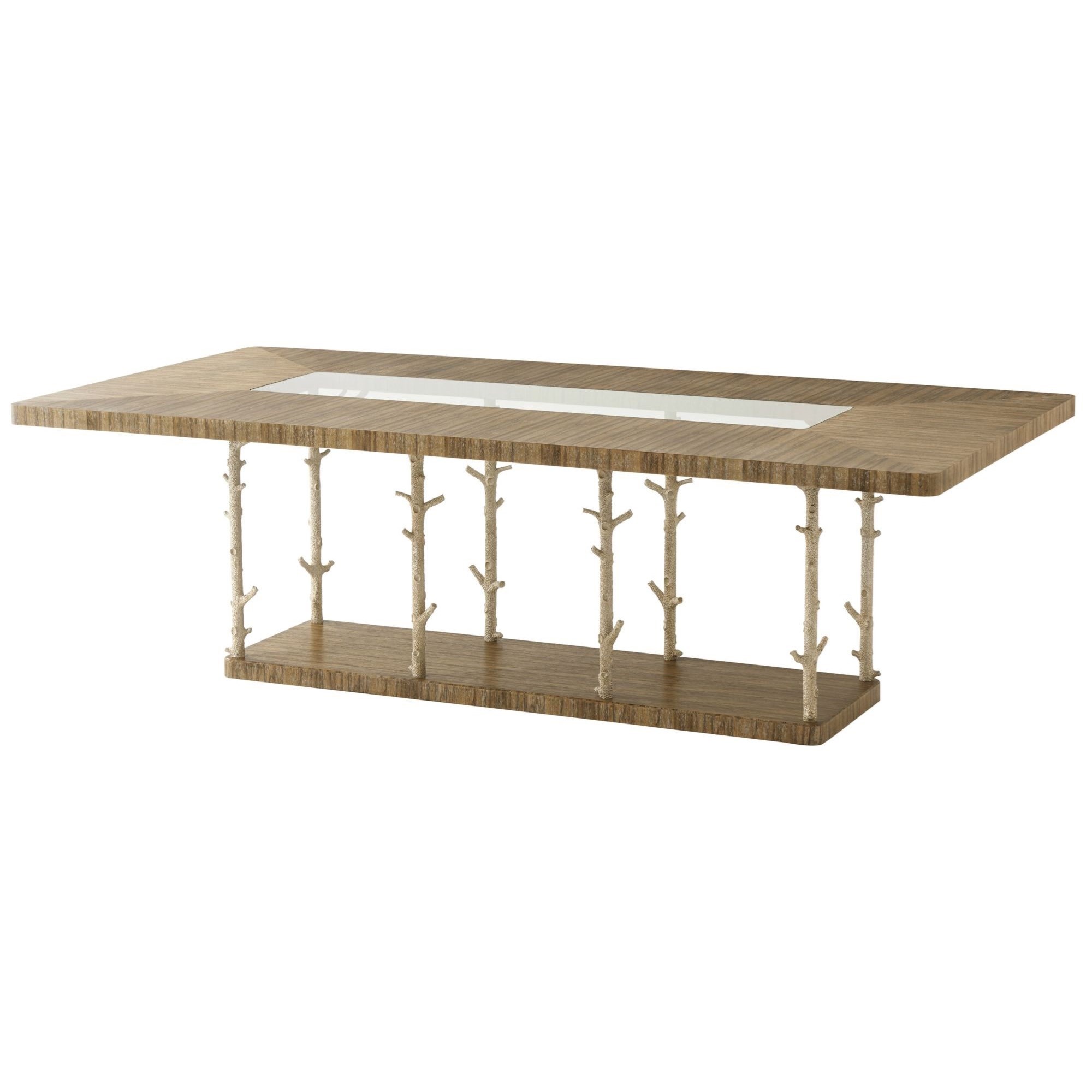 Wynwood II Rectangular Dining Table with Coral Look Posts