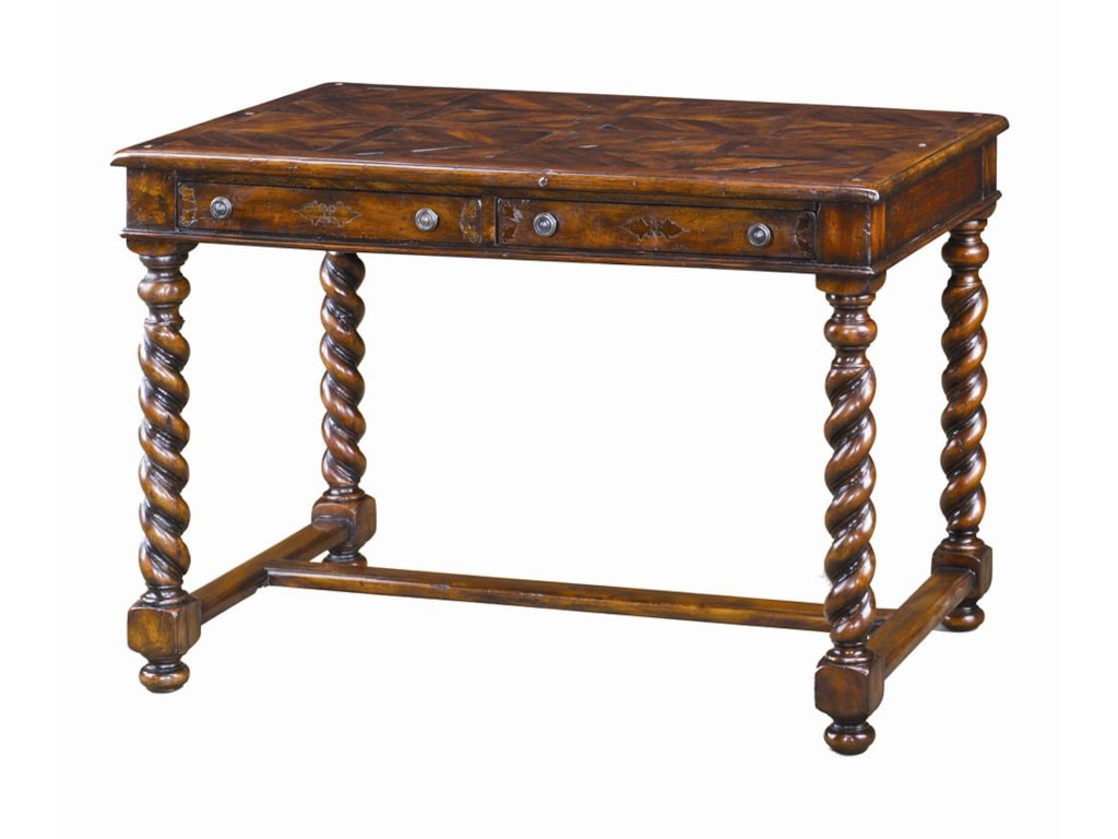 Theodore Alexander DesksAntiqued Wood Writing Desk