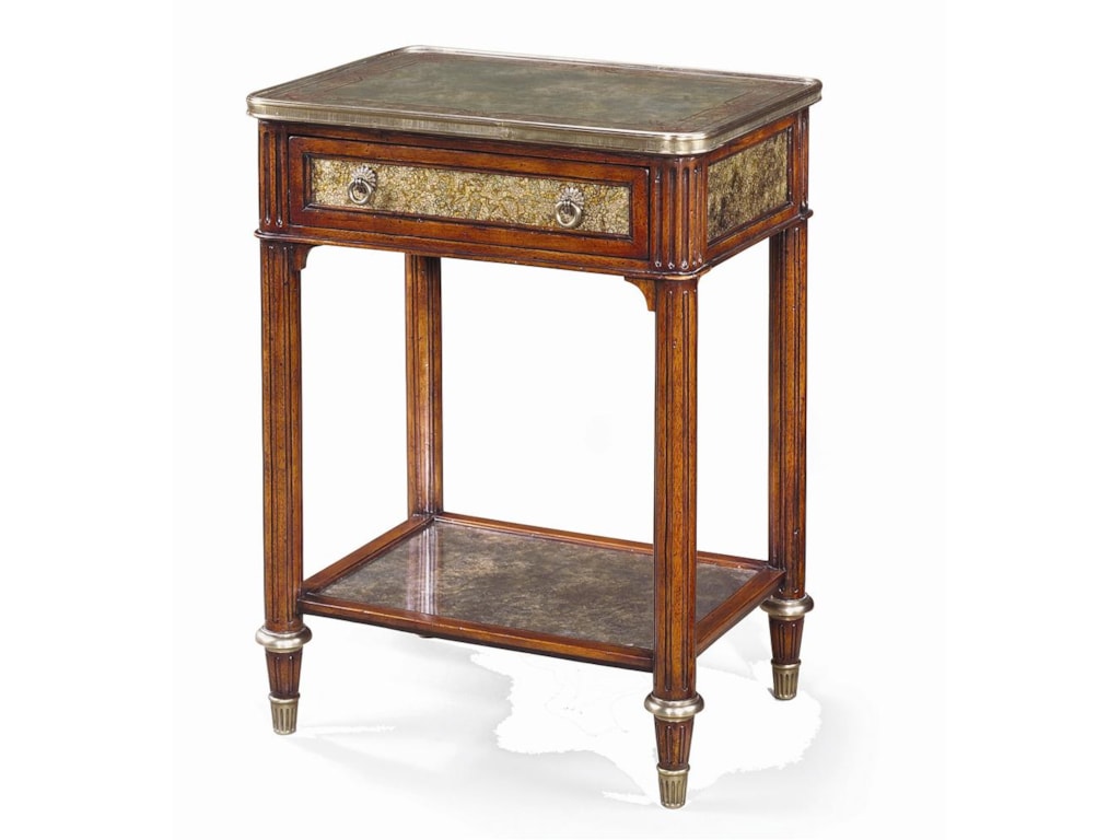 Theodore Alexander TablesRectangular Paneled Side Table