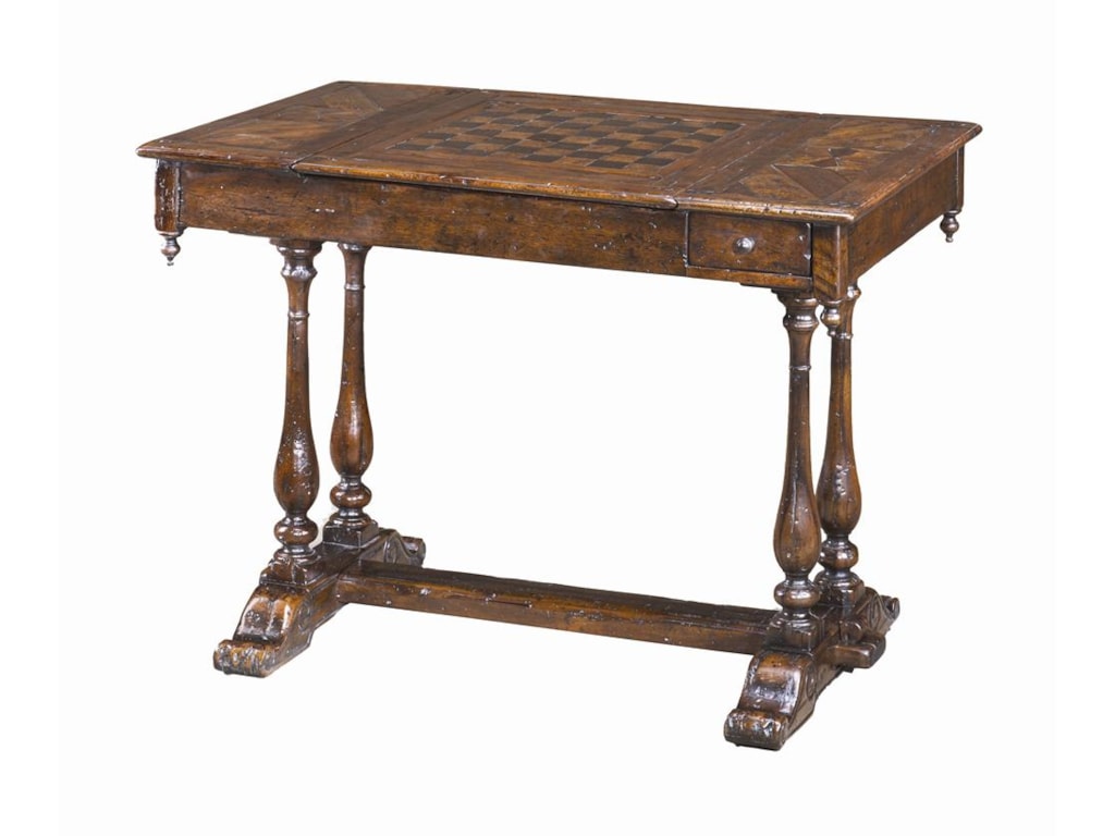 Theodore Alexander TablesAntiqued Wood Games Table