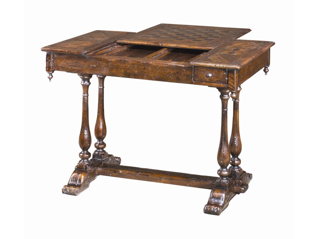 Theodore Alexander TablesAntiqued Wood Games Table
