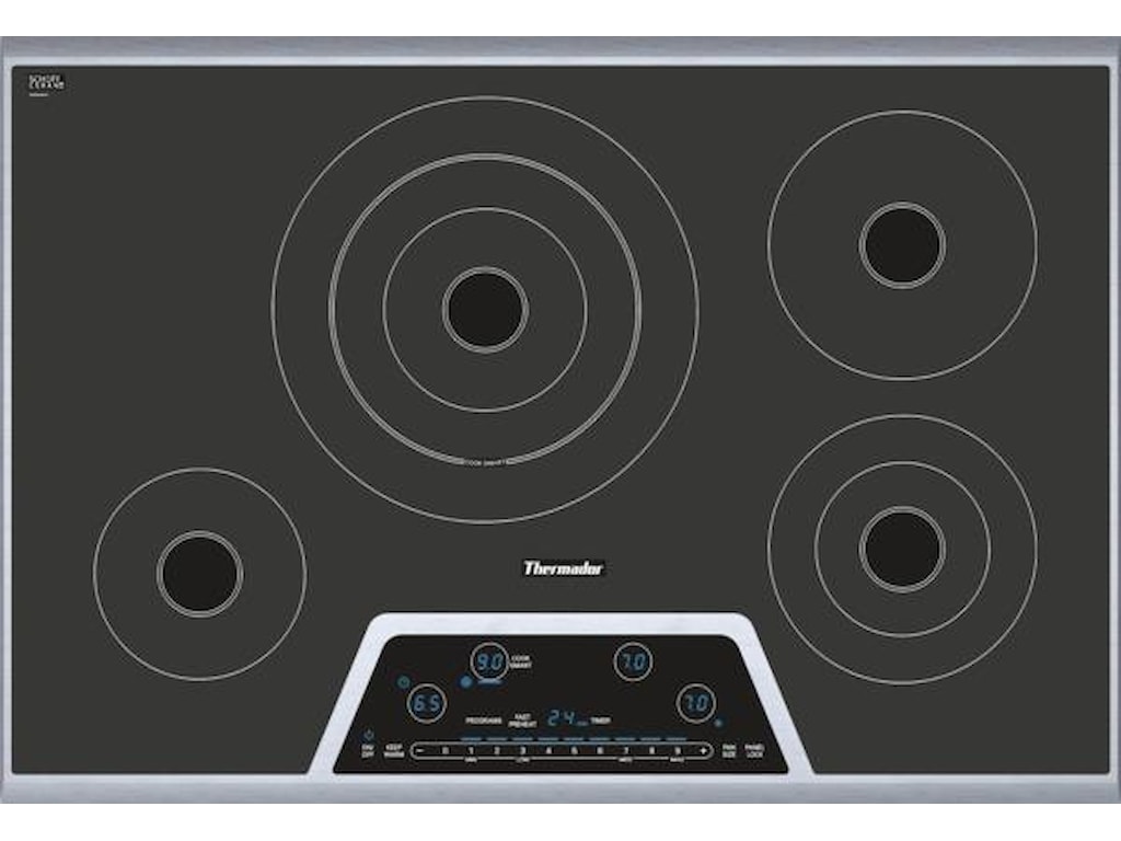Thermador Cet304ns30 Masterpiece Series 4 Burner Electric Cooktop 4 Burner Electric Cooktop Thermador Cooktops Thermador30