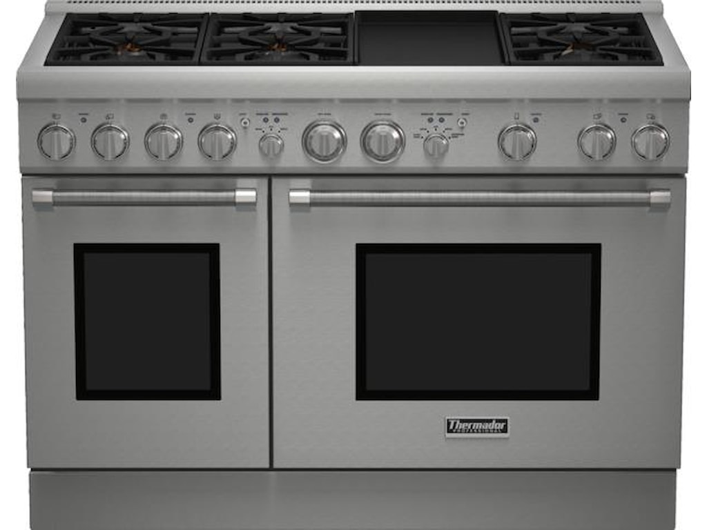 Thermador Prg486gdh48 Pro Harmony Standard Depth 6 Burner All Gas Thermador Ranges Thermador48