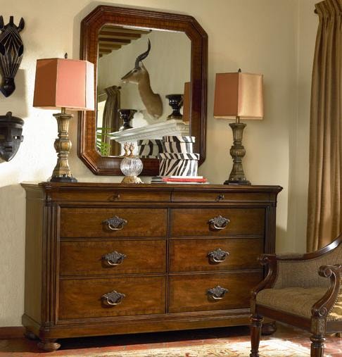 Thomasville® Ernest Hemingway Malawi Dresser and Landscape Mirror
