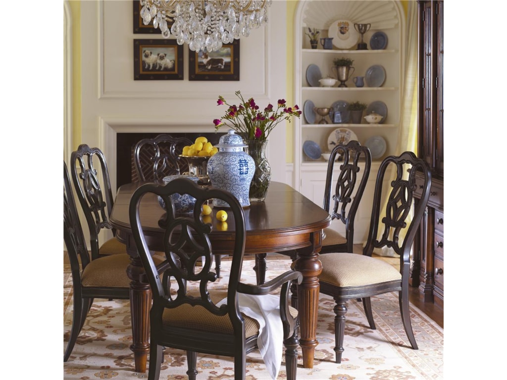 thomasville® fredericksburg oval dining table with two 20" leaves thomasville® fredericksburg oval dining table with two 20" leaves