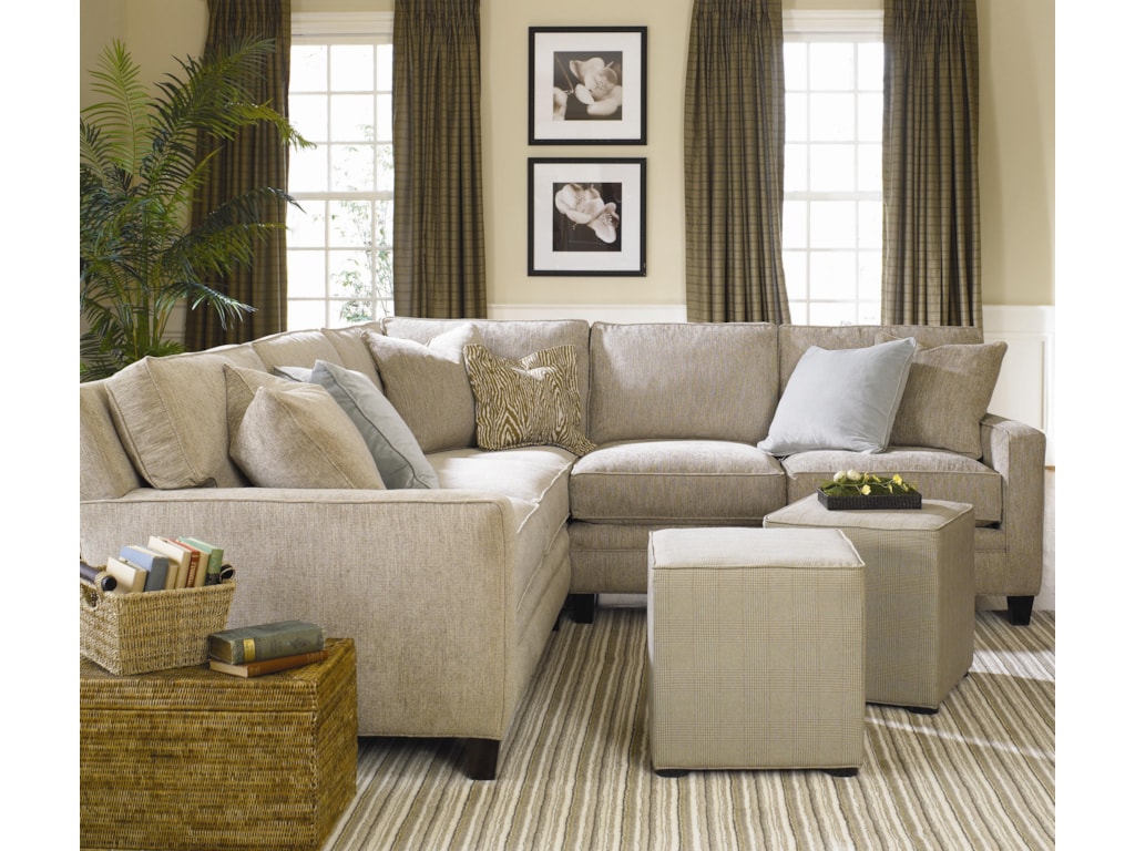 Thomasville Mercer Series Sectional With Track Arms Miller Home Thomasville Mercer Series3 Piece Sectional