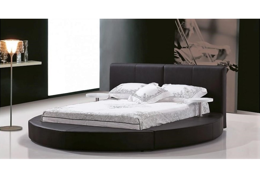 Anic Furniture B106 Modern Contemporary King Round Platform Bed King Round Platform Bed