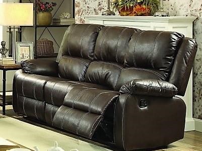 Titanic Furniture L612 Casual Reclining Sofa Brown Dream Home