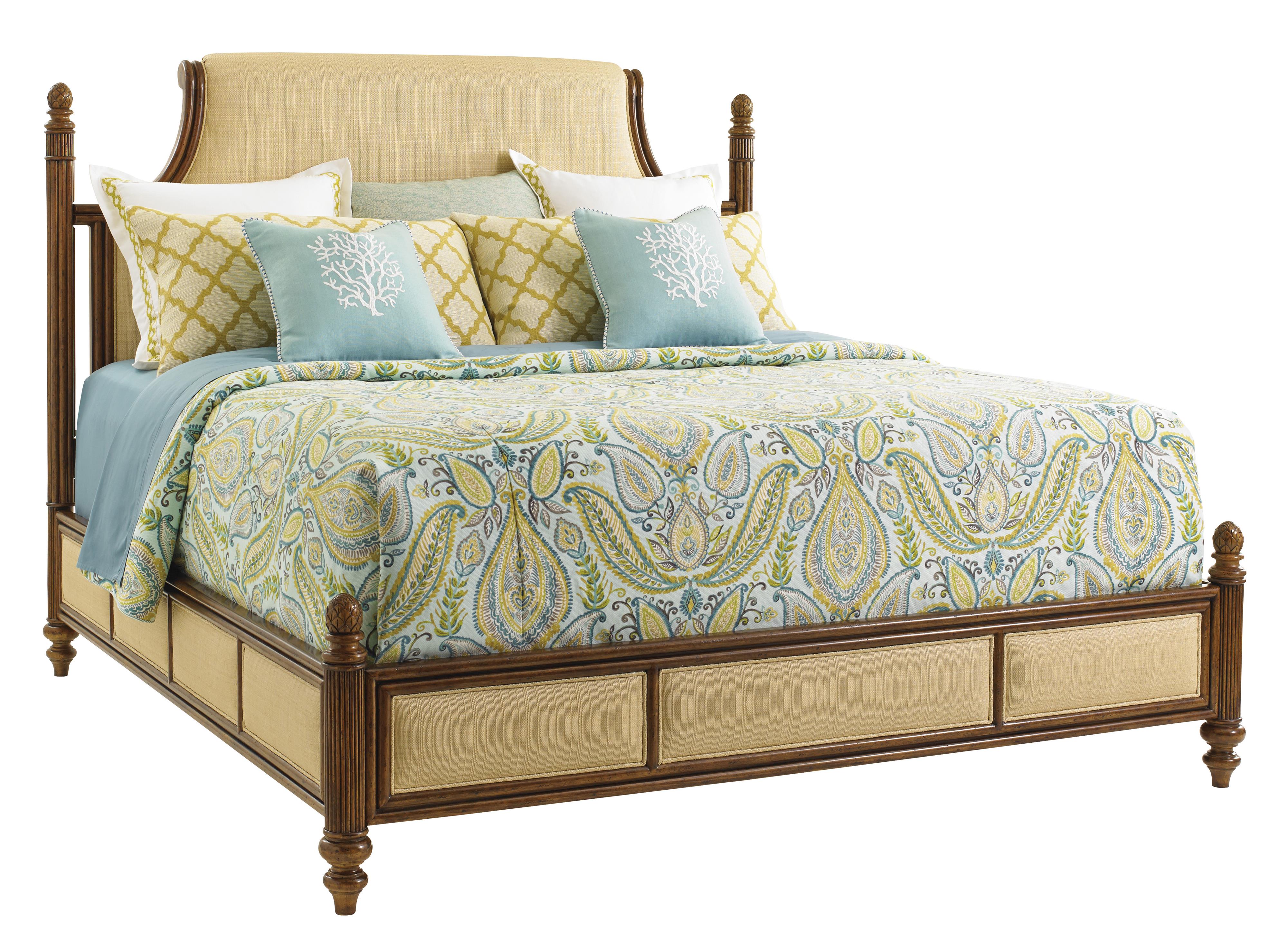 Queen Orchid Bay Upholstered Panel Bed 