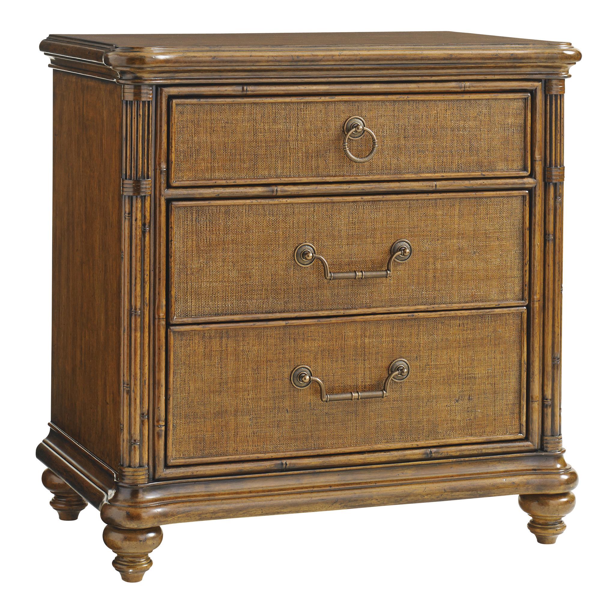 Tommy Bahama Home Bali Hai 593 621 Sojourn Nightstand With Raffia