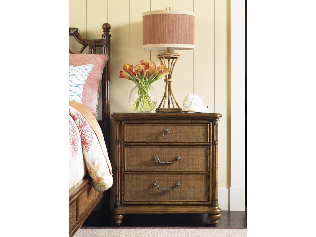 Tommy Bahama Home Bali Hai Sojourn 3 Drawer Nightstand Homeworld Tommy Bahama Home Bali Haisojourn 3 Drawer Nightstand