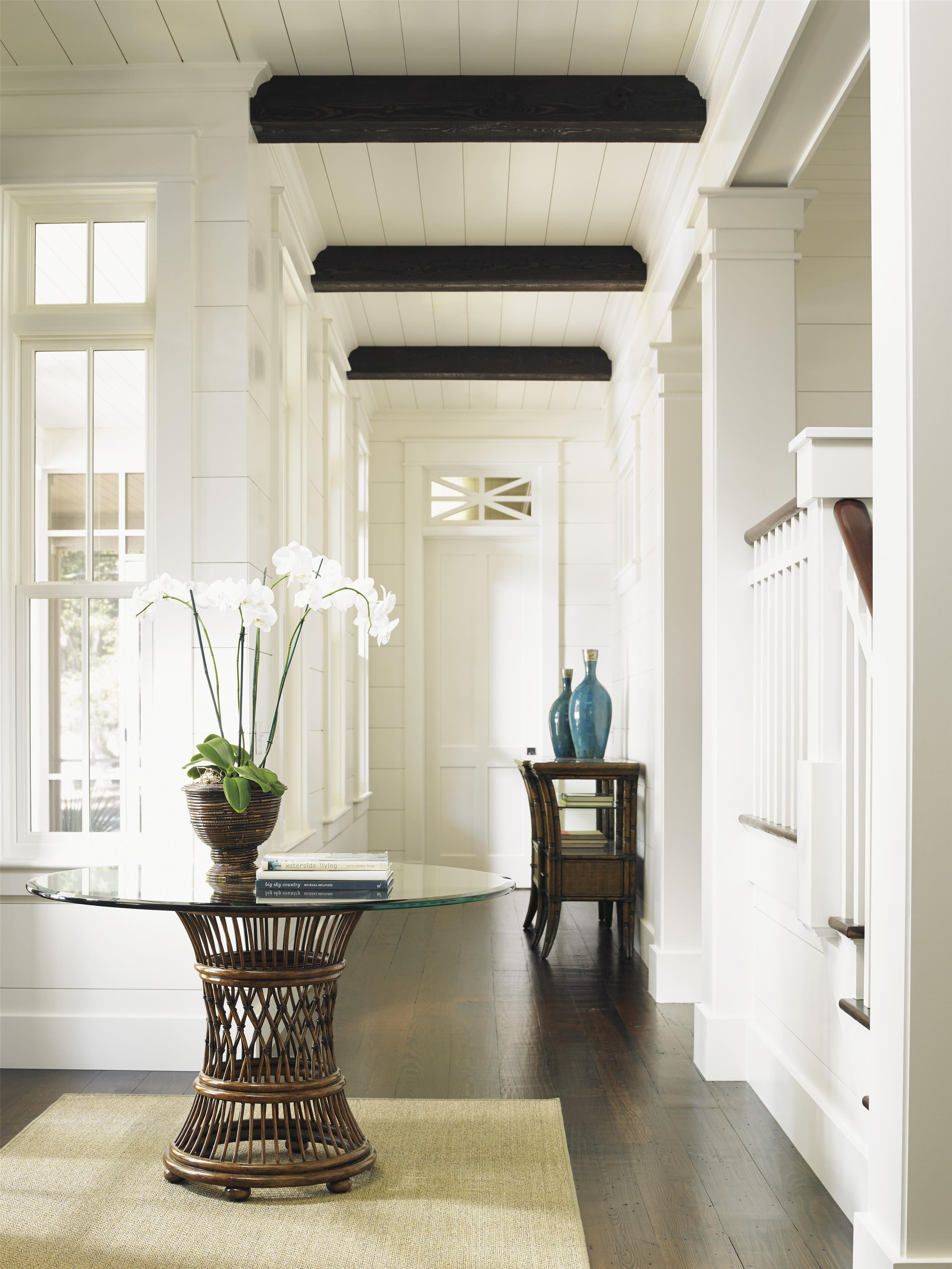tommy bahama glass top dining table