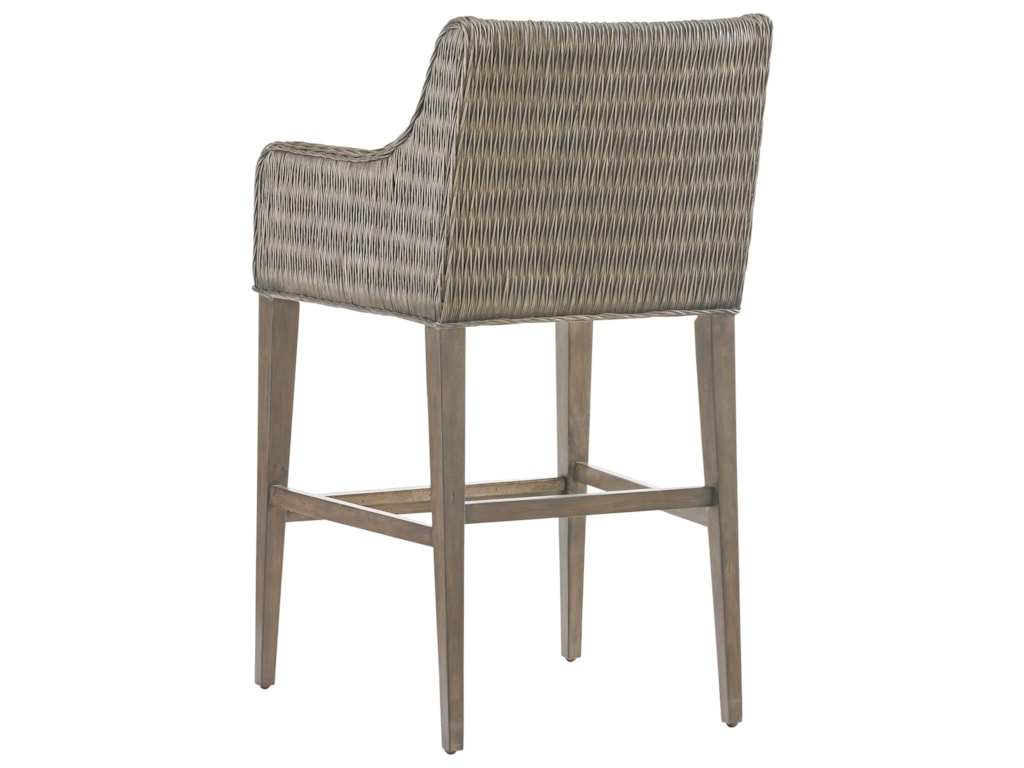 Tommy Bahama Home Cypress PointTurner Woven Bar Stool Custom