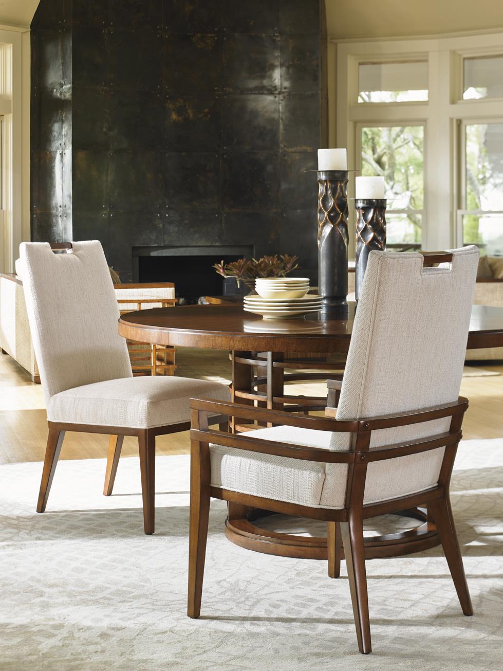 tommy bahama glass top dining table