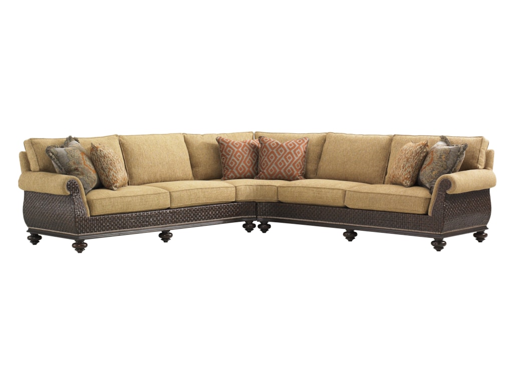 Tommy Bahama Home Island Traditions Westbury Sectional Sofa With Tommy Bahama Home Island Traditionswestbury Sectional Sofa
