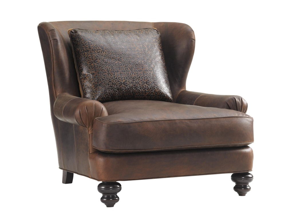 Tommy Bahama Home Island TraditionsKent Leather Chair (married cover)