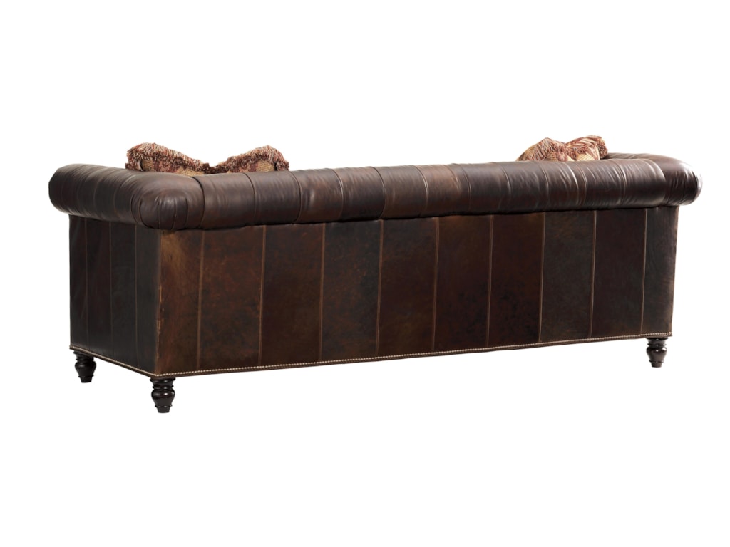Tommy Bahama Home Island TraditionsManchester Leather Sofa (married cover)