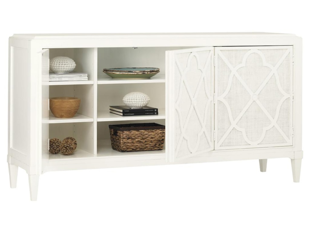Tommy Bahama Home Ivory Key Hawkins Point Buffet with Woven Raffia Tommy Bahama Home Ivory Key Hawkins Point Buffet with Woven Raffia