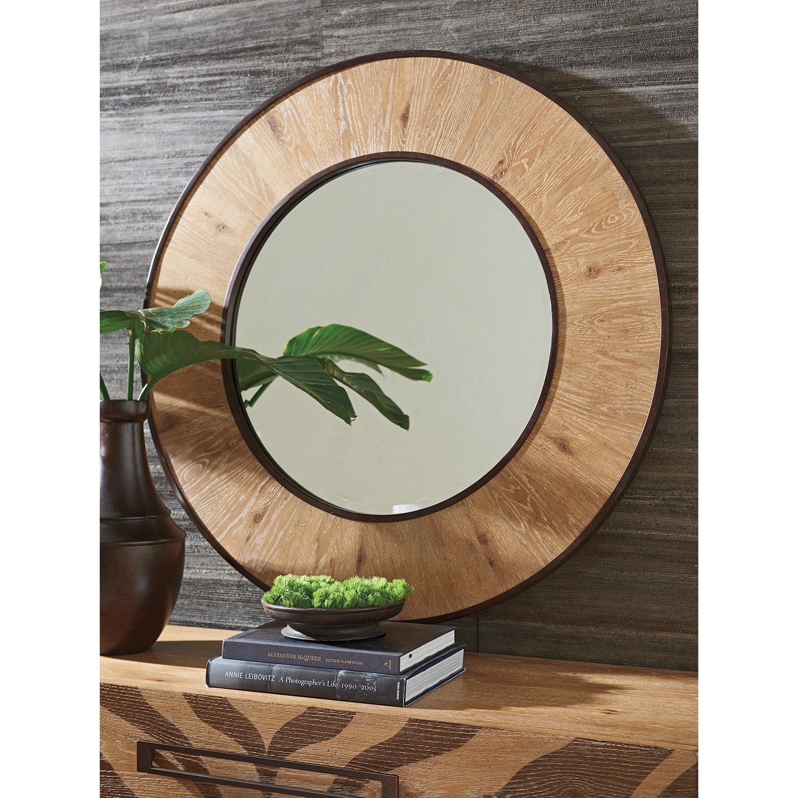 Los Altos Carins Round Mirror By Tommy Bahama Home At Hudson S Furniture